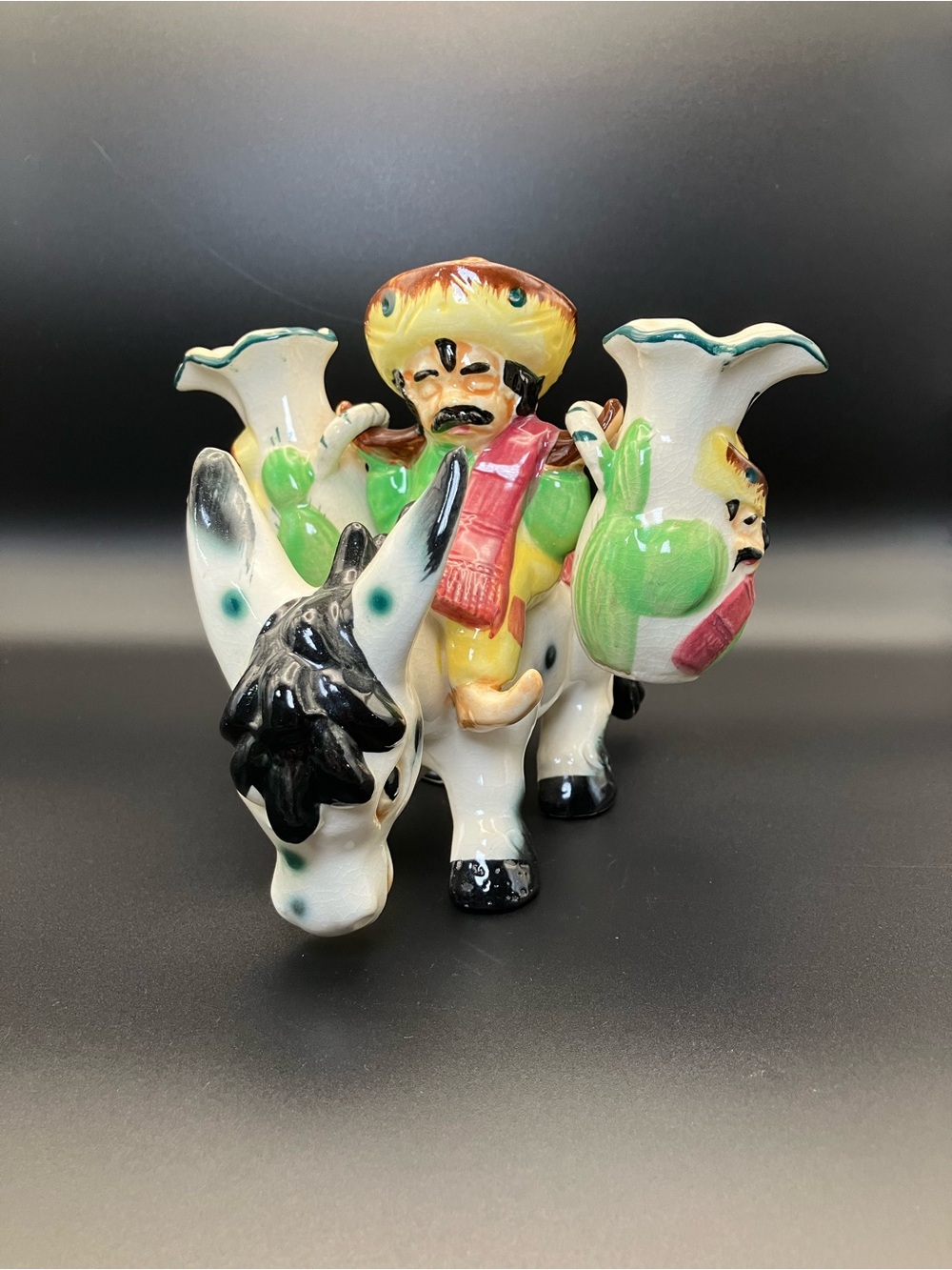 Vintage Japan Donkey with Rider Oil & Vinegar Set - Picture 1 of 8